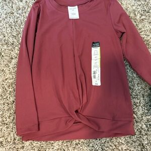 NWT Okie Dokie Toddler Long Sleeve Top in Dusty Rose